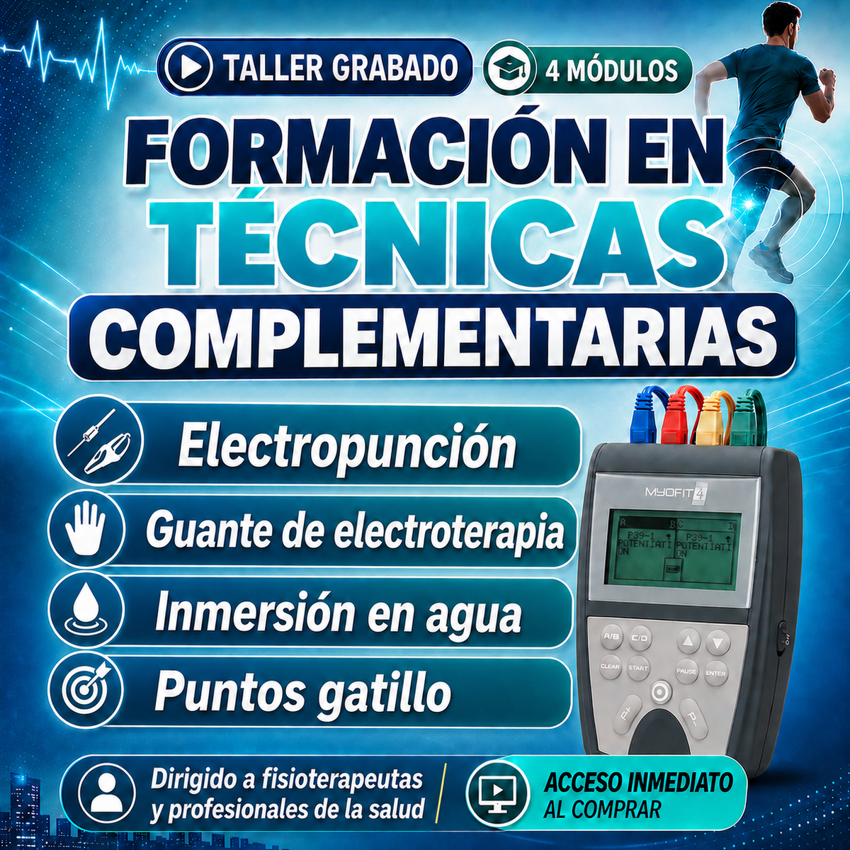 Myofit Myofit 4 / Electroestimulador Muscular de 4 Canales – Myofit mx